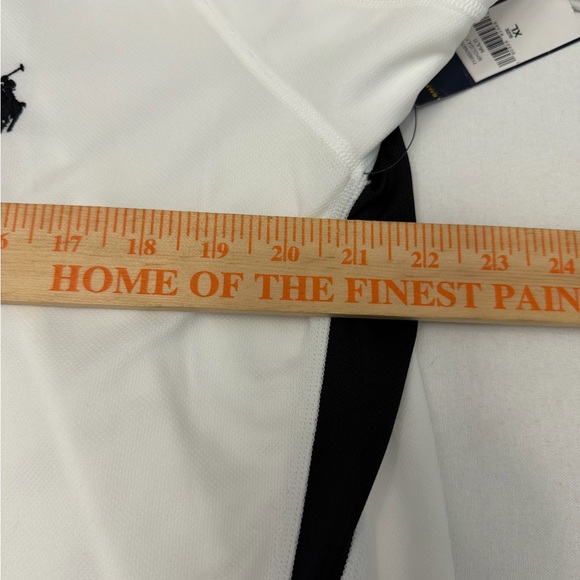 POLO BY RALPH LAUREN MENS XL 1/4 ZIP  PULLOVER WHITE POLYESTER NWT A954 - Picture 7 of 9